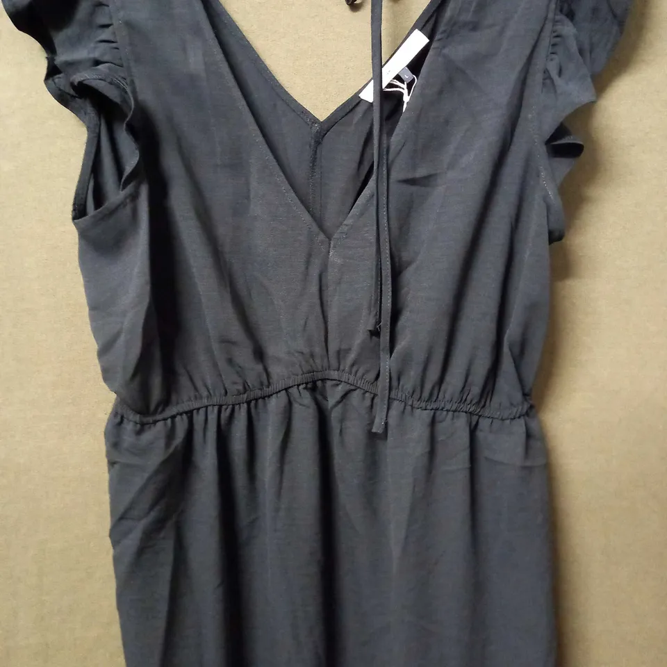 MAISON DE NIMES BLACK V-NECK DRESS - L