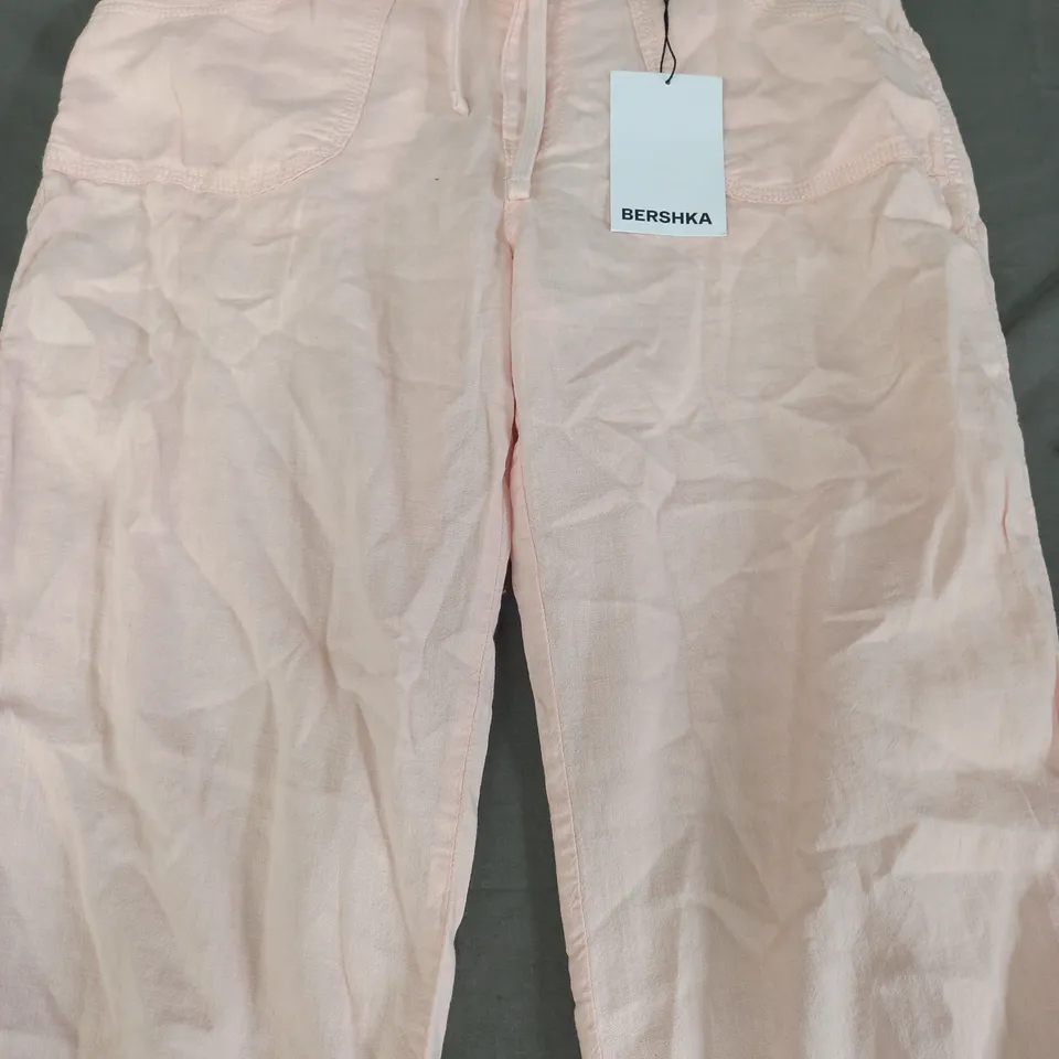 BERSHKA TROUSERS IN PINK UK SIZE 8