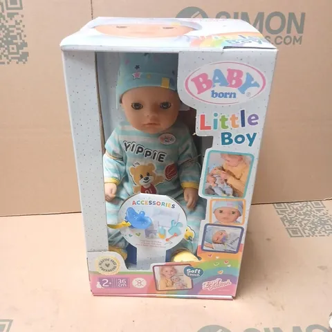 BABY BORN LITTLE BOY DOLL, 36 CM β BOXED WITH ACCESSORIES