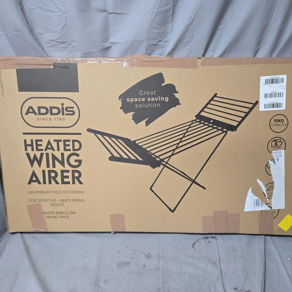 BOXED ADDIS WINGED HEATED AIRER - COLLECTION ONLY