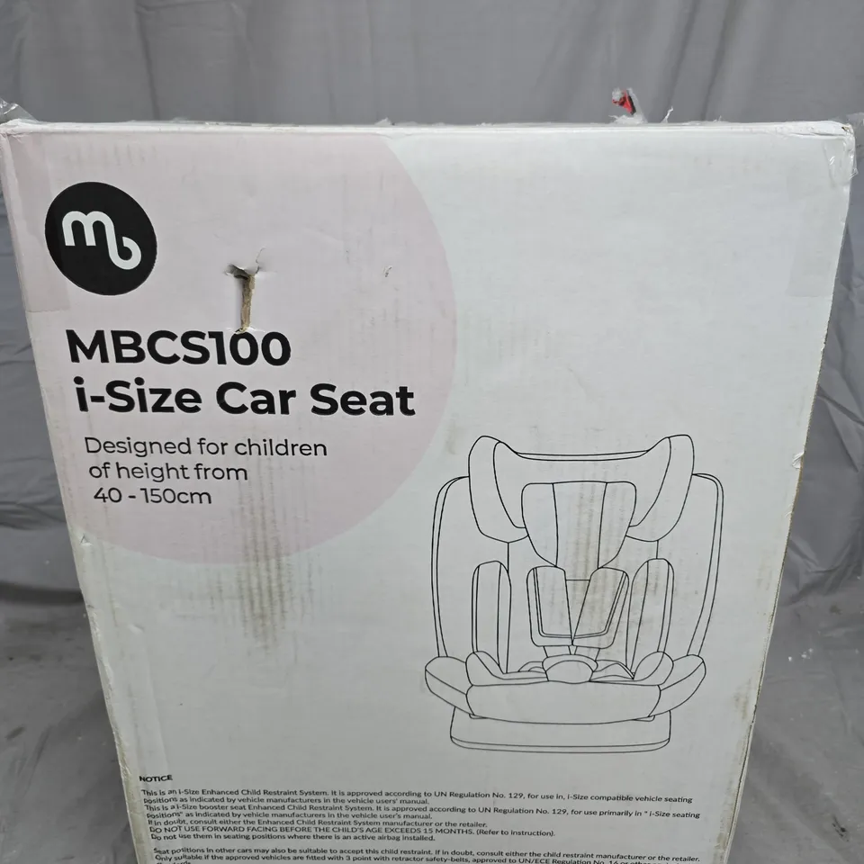 BOXED MYBABIIE MBCS100 I-SIZE CAR SEAT