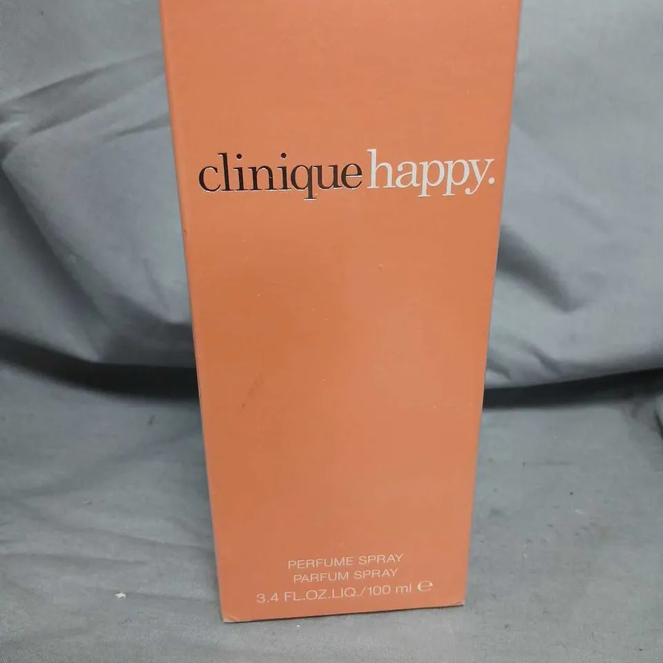 BOXED AND SEALED CLINIQUE HAPPY PARFUM SPRAY 100ML