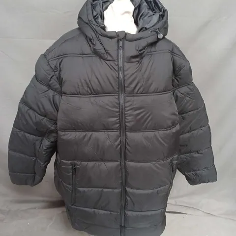 JACOMO PUFFER JACKET IN BLACK SIZE 2XL