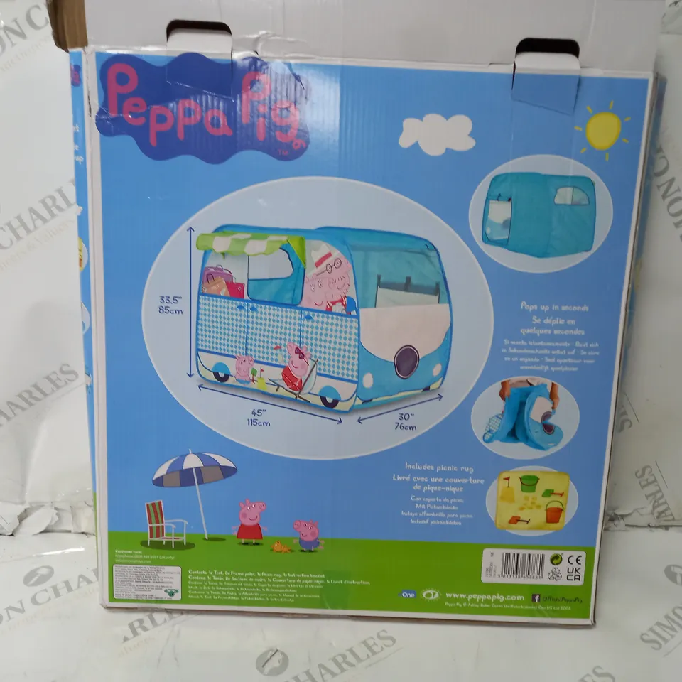 PEPPA PIG POP UP CAMPERVAN PLAY TENT  RRP £26.99