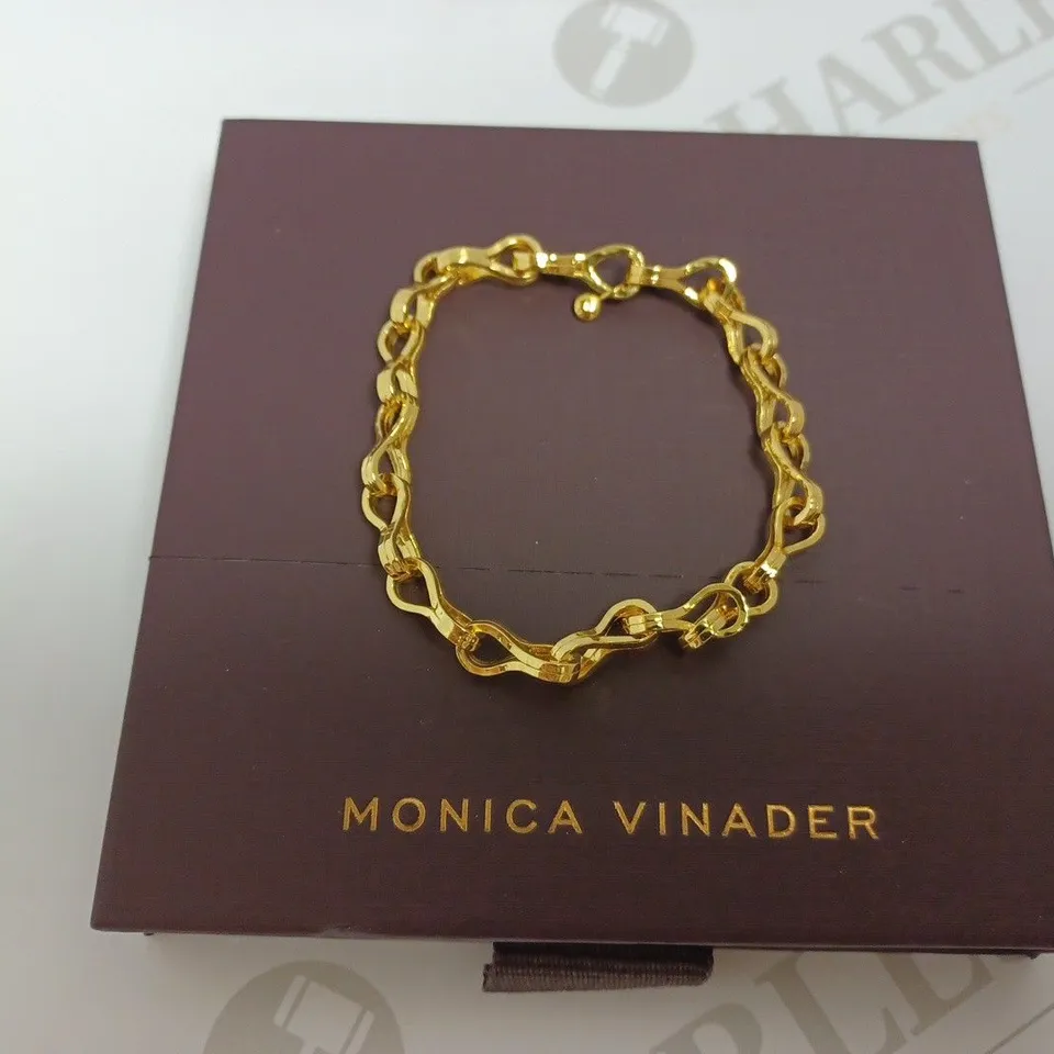 MONICA VINADER GOLD EFFECT LOOP CHAIN BRACELET