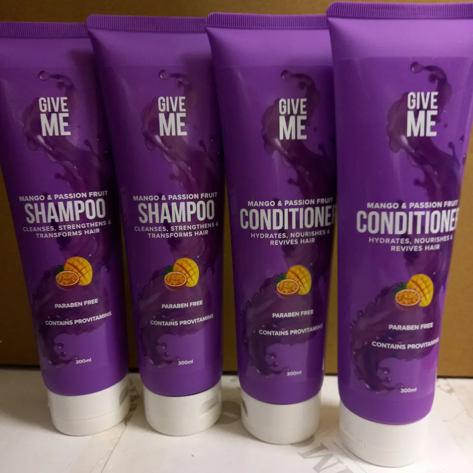GIVE ME SHAMPOO & CONDITIONER SET - MANGO & PASSION FRUIT