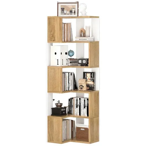 BOXED 17 STORIES 5 TIER CORNER BOOKCASE 