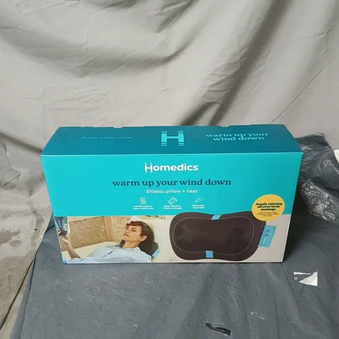 HOMEDIC SHIATSU PILLOW AND HEAT BOXED