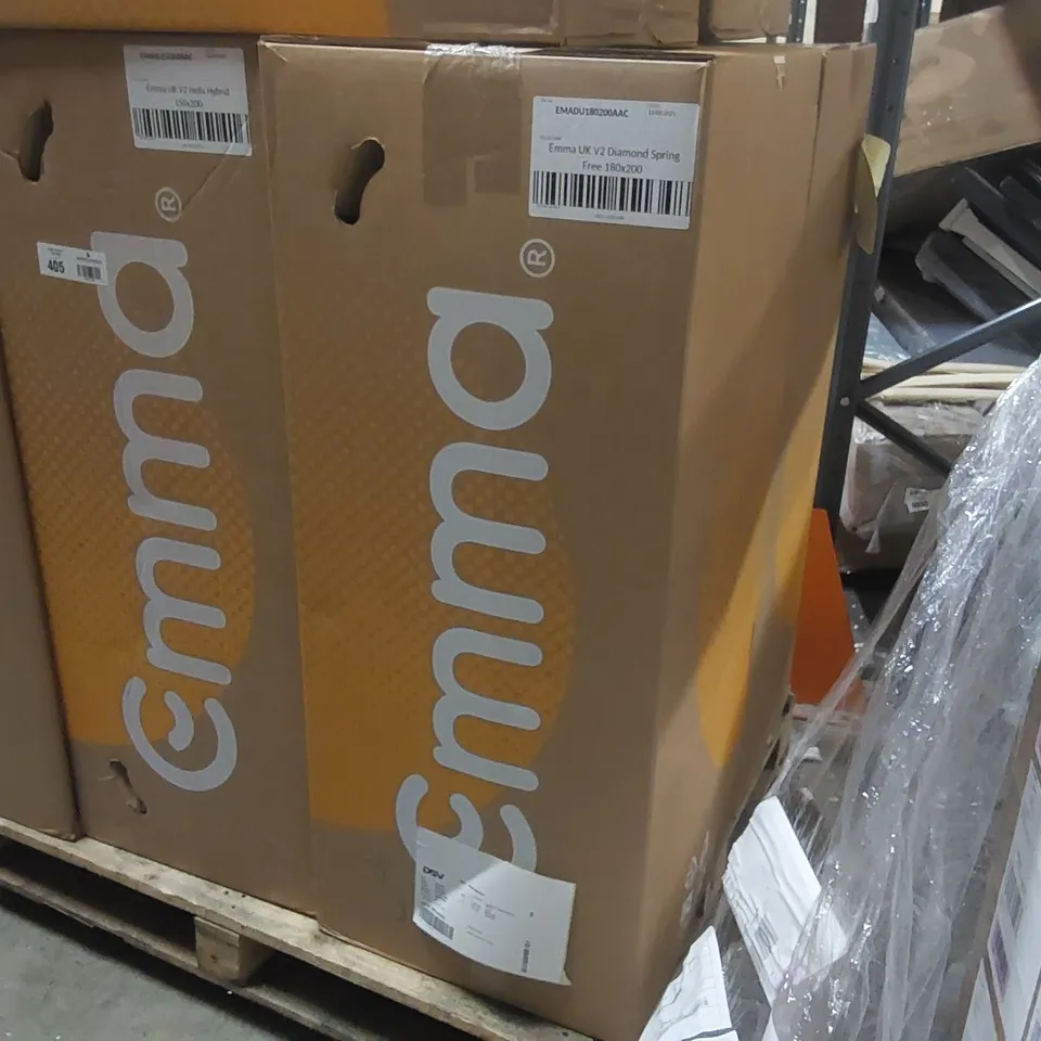 BRAND NEW BOXED EMMA UK V2 DIAMOND SPRING FREE 180 x 200CM SUPER KING MATTRESS 
