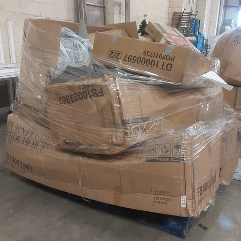 PALLET CONTAINING A LARGE QUANTITY OF ASSORTED SOFA PARTS ECT