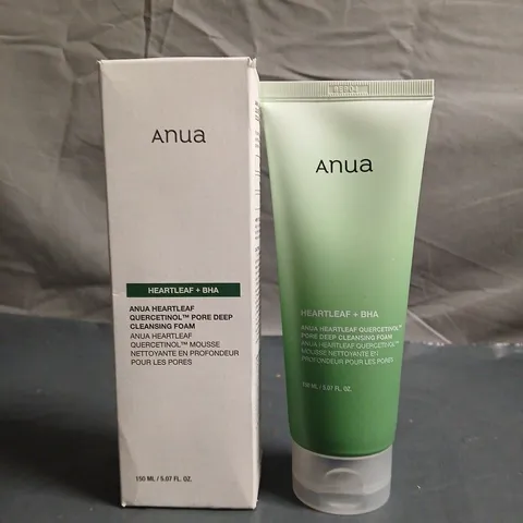ANUA HEARTLEAF + BHA PORE DEEP CLEANSING FOAM – FACIAL SKIN CARE, 150 ML