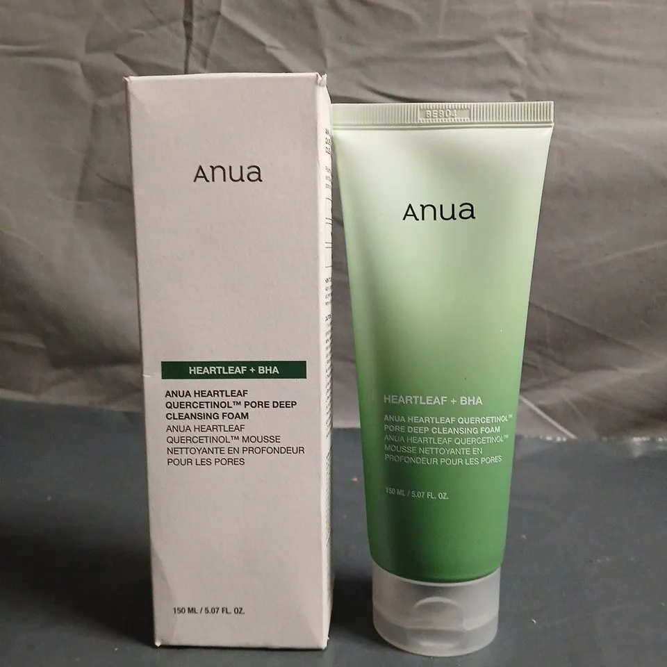 ANUA HEARTLEAF + BHA PORE DEEP CLEANSING FOAM – FACIAL SKIN CARE, 150 ML