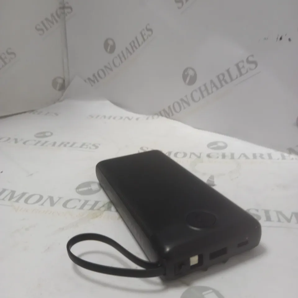 BLACK POWER BANK 20000MAH