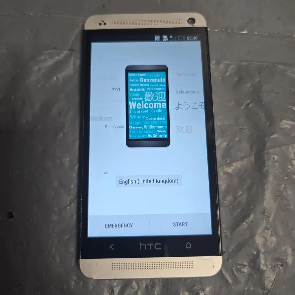 UNBOXED HTC MOBILE PHONE IN SILVER - PNO7100