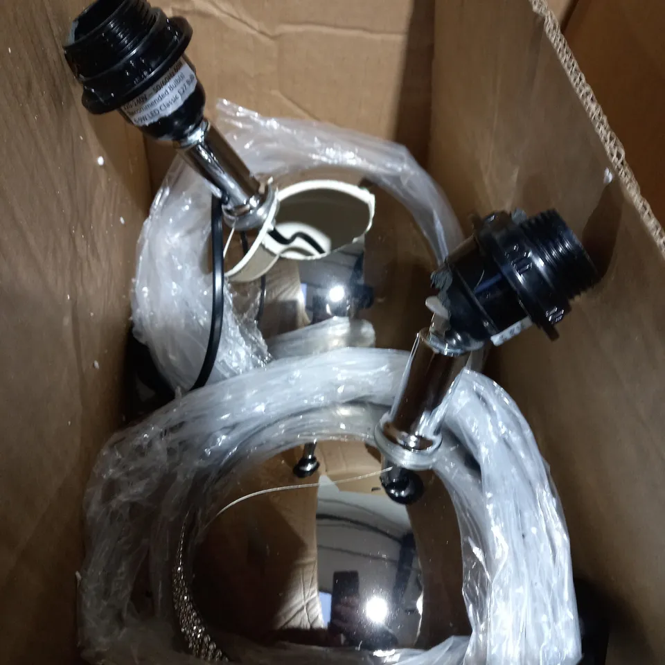 JULIEN MACDONALD SET OF 2 ROUND TABLE LAMPS