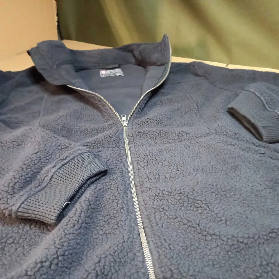ENGELBERT STRAUSS NAVY BORG FLEECED LINED JACKET - LARGE