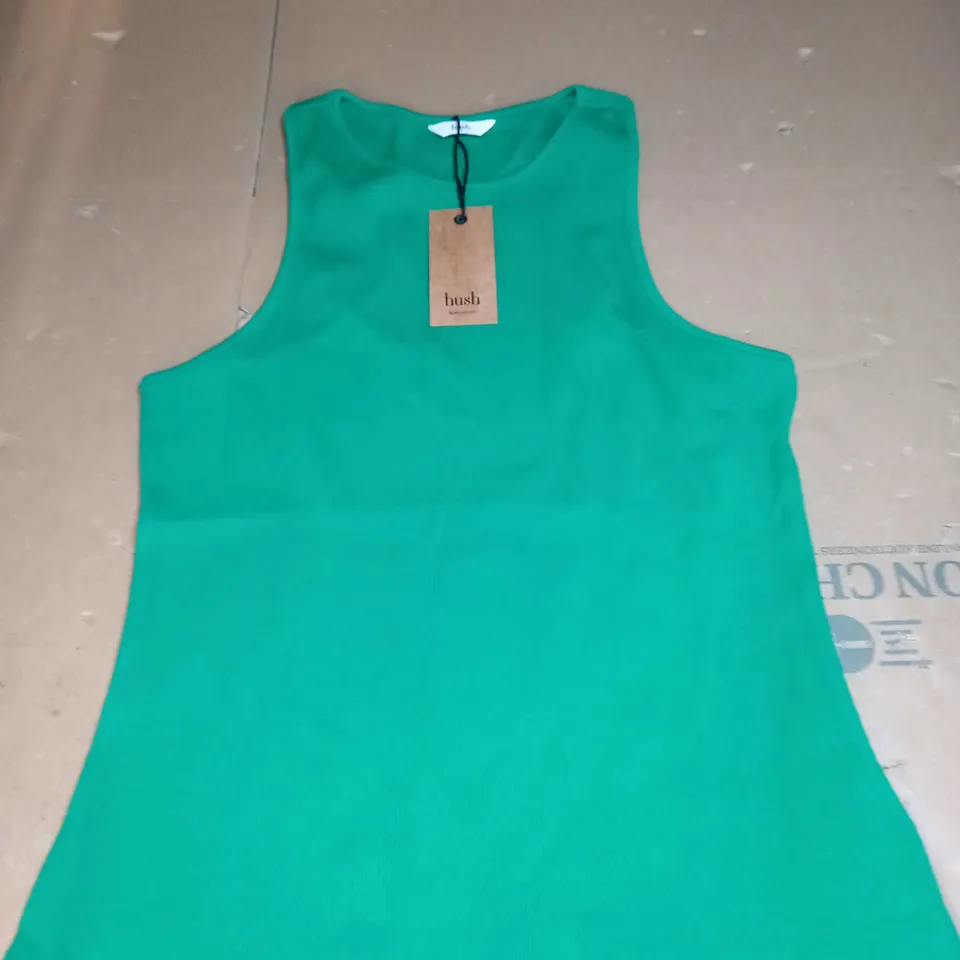 HUSH RIBBED SCOOPED VEST SIZE S 