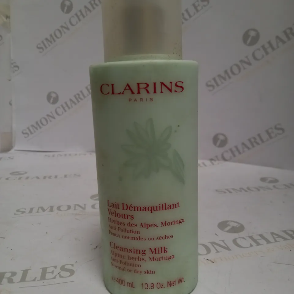 CLARINS CLEANSING MILK WITH ALPINE HERBS AND MORINGA