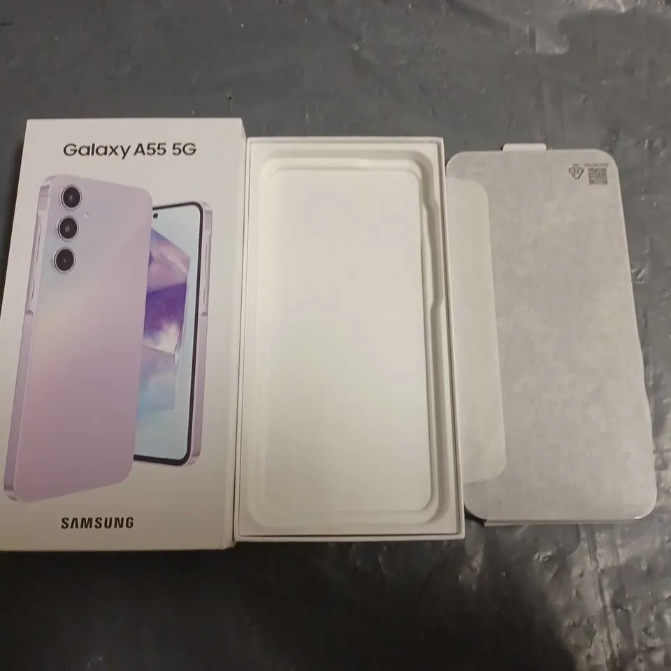 BOXED SAMSUNG GALAXY A55 5G 8GB 128GB IN LILAC - SM-A556B