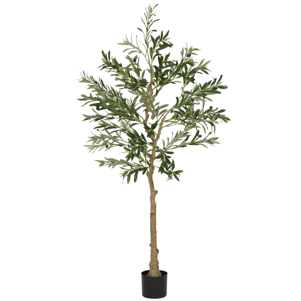 BOXED HOMCOM SILK LEAF ARTIFICIAL OLIVE TREES 830-939v02gn