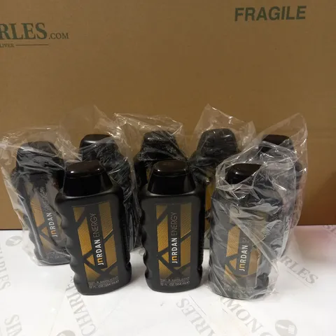 LOT OF 8 JORDAN ENERGY HAIR & BODY WASH