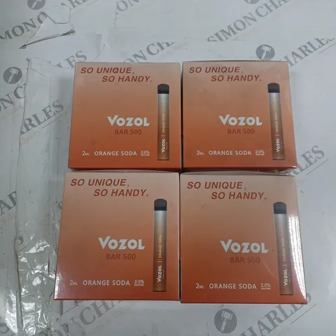 BOX OF 40 VOZOL BAR 500 2% ORANGE SODA E-CIGARETTES