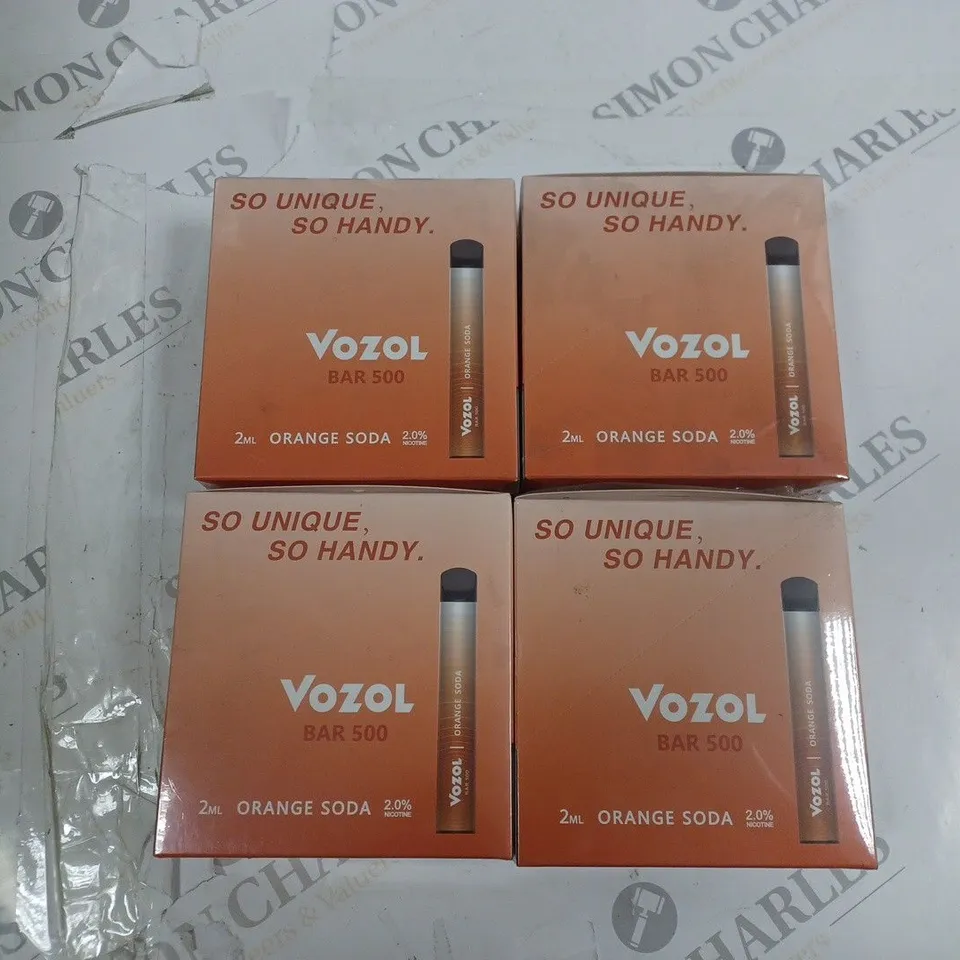 BOX OF 40 VOZOL BAR 500 2% ORANGE SODA E-CIGARETTES