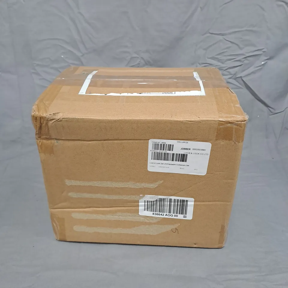 LOCK & LOCK SET OF 8 NESTABLE CONTAINERS SET