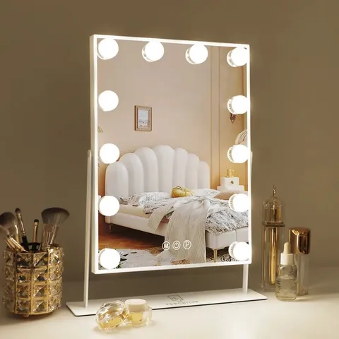 BOXED CORK RECTANGLE LED METAL MIRROR 