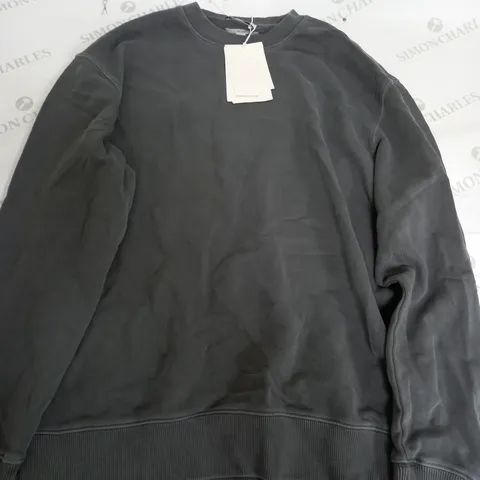 COS LONG SLEEVE SWEATER IN GREY - EU MEDIUM