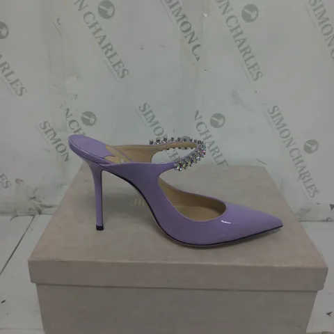 BOXED JIMMY CHOO PURPLE BING 100 HEELS SIZE 6