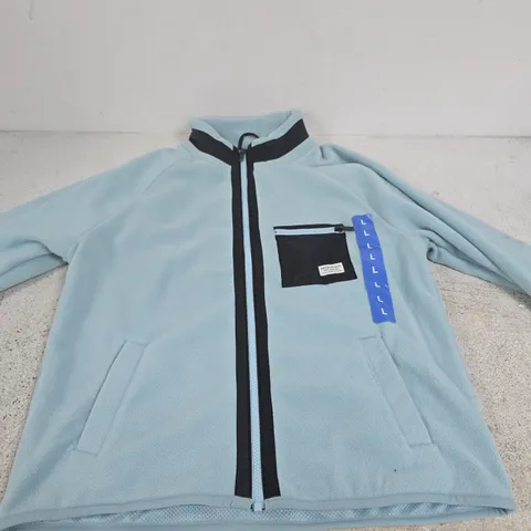 AEROPOSTALE LIGHT BLUE FLEECE JACKET – MEN'S, SIZE L