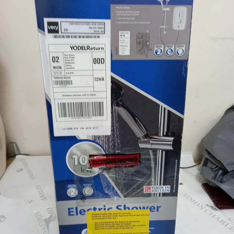 DANZI WHITE ELECTRIC SHOWER 10.KW