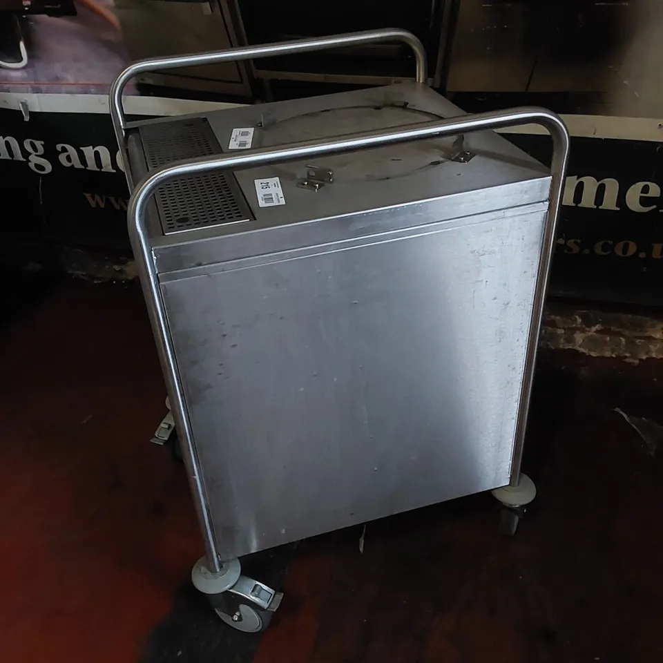 COMMERCIAL STAINLESS STEEL CATERING TROLLEY 