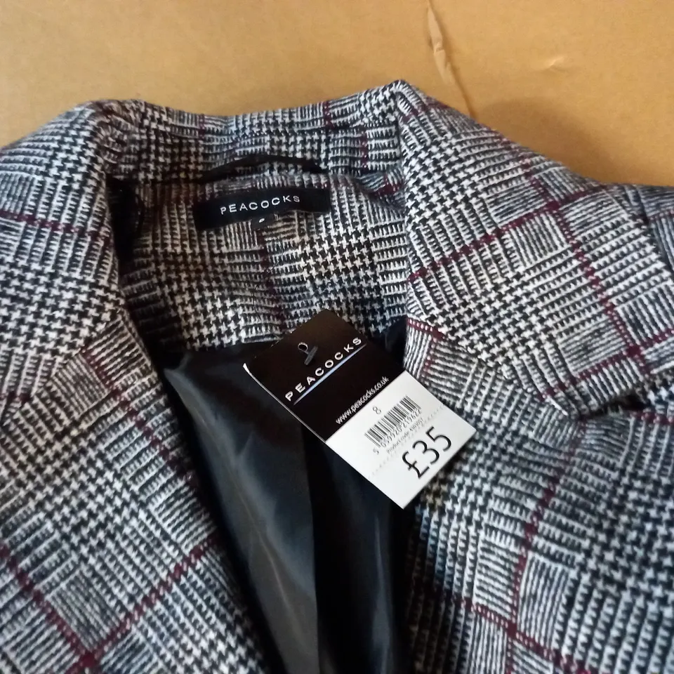 PEACOCKS CHEQUERED BLAZER - 8