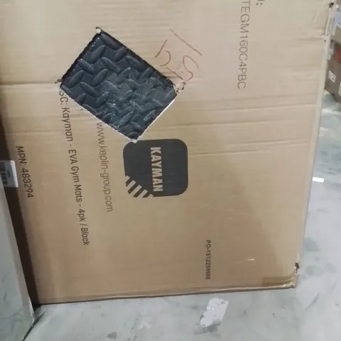 BOXED KAYMAN 4PK GYM MATS BLACK