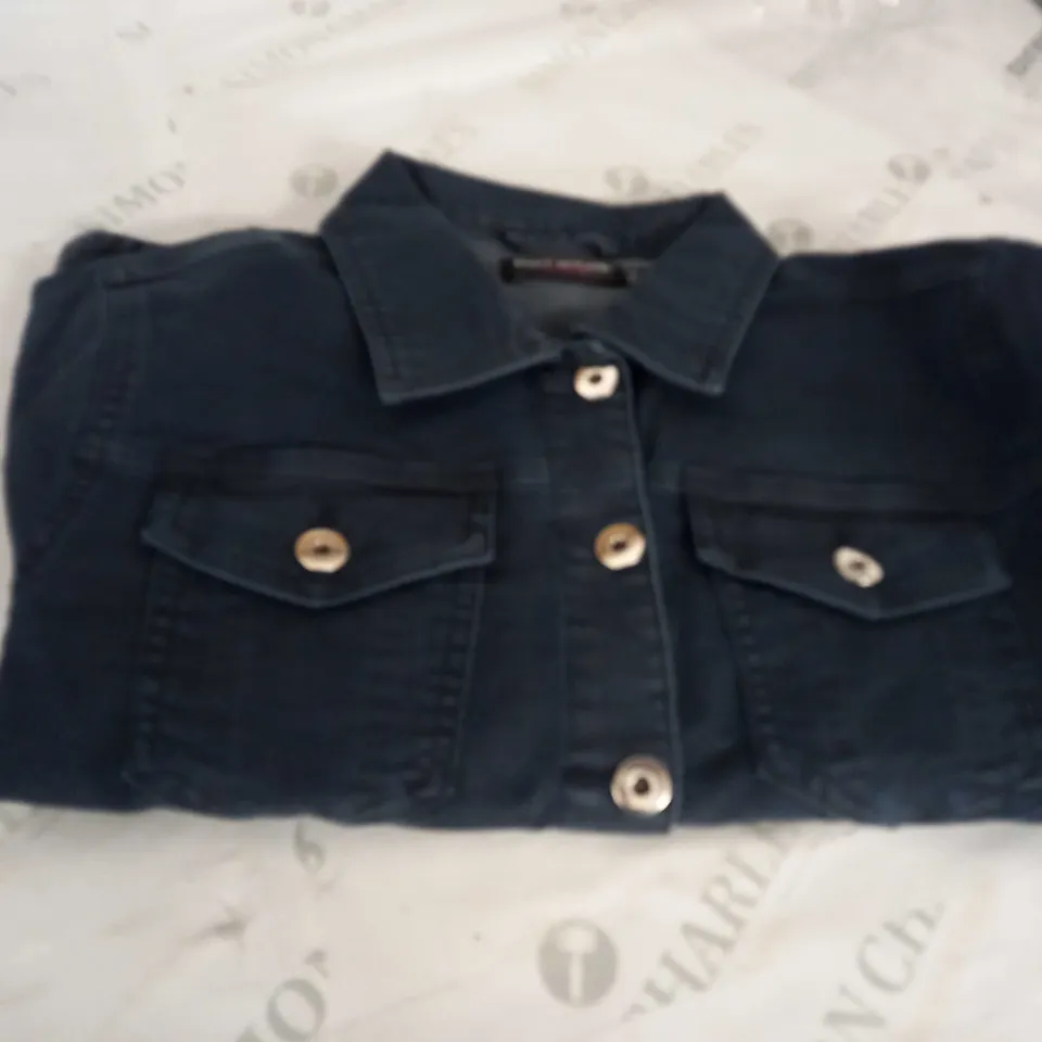 KURT MULLER NAVY BLUE DENIM JACKET SIZE 12