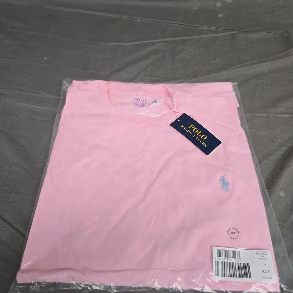 RALPH LAUREN PINK TEE SIZE M 