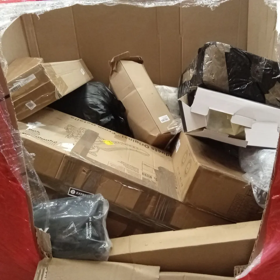 PALLET OF ASSORTED HOUSEHOLD GOODS AND PRODUCTS TO INCLUDE; INFRARED COOKER TOP, KIDS SLIDE, CAMPING CHAIR ETC
