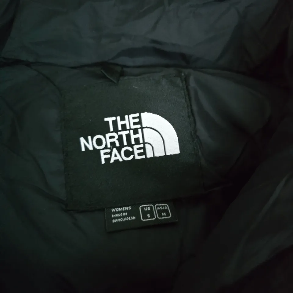 THE NORTH FACE WOMEN'S PUFFER JACKET – BLACK, HOODED, UK 8 (US S)