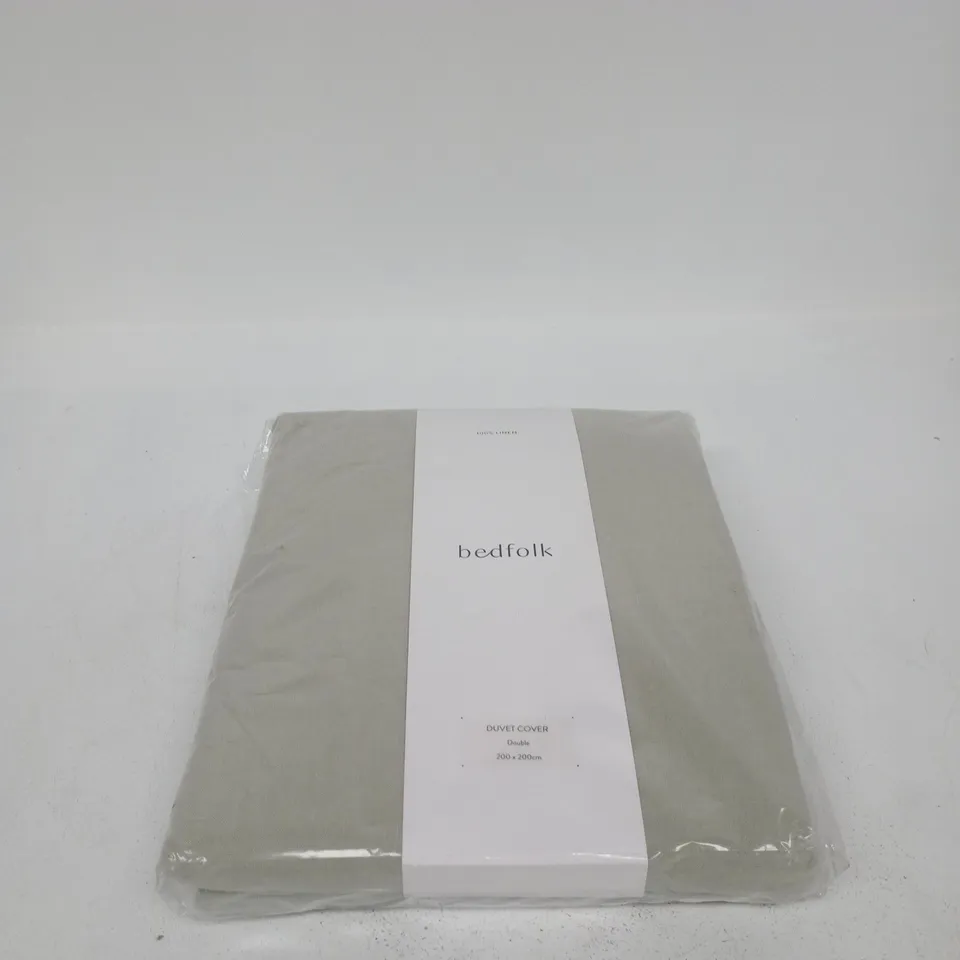 BEDFOLK 100% LINEN DUVET COVER DOUBLE