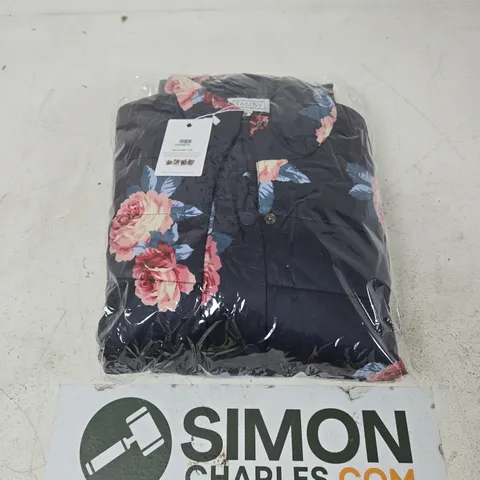 BAGGED TAMSY NAVY FLORAL PUFFER JACKET β WOMENβS - SIZE XL