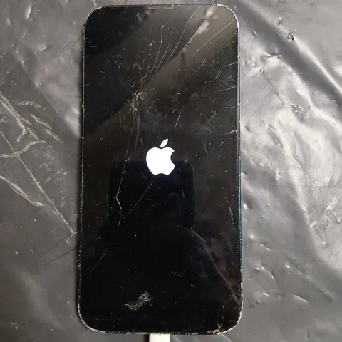 APPLE IPHONE WITH CRACKED SCREEN & BACK GLASS – BLUE MODEL UNVERIFIED