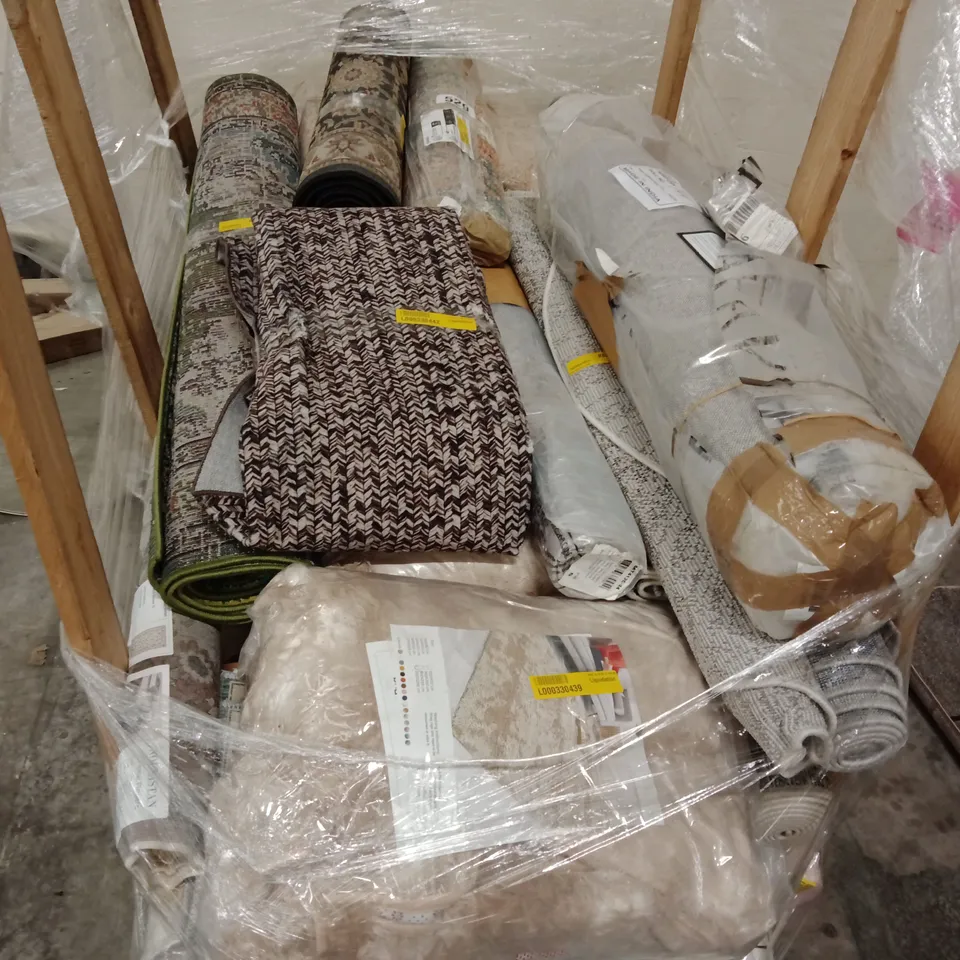 PALLET CONTAINING APPROXIMATELY 28 DESIGNER RUGS