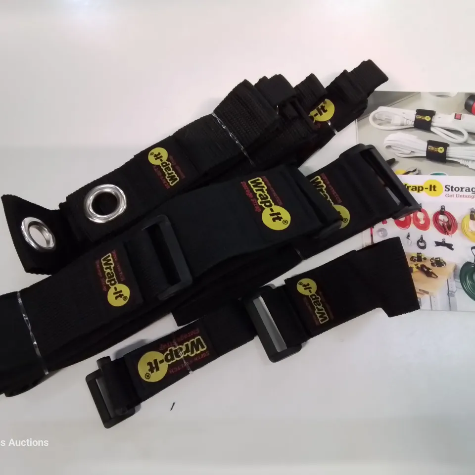 BOXED ASSORTED LENGTH BLACK HEAVY DUTY AND SUPER-STRETCH STORAGE STRAPS