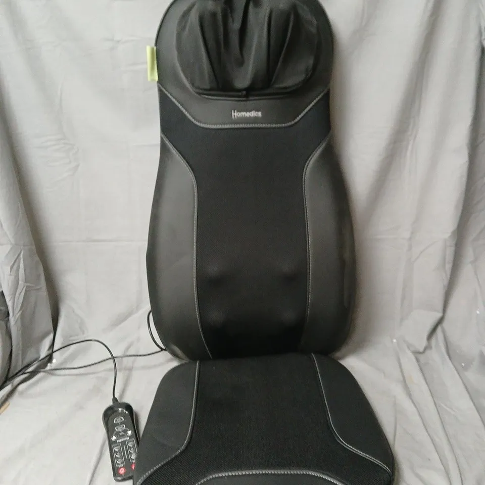 HOMEDICS MASSAGE CHAIR BACK CUSHION WITH REMOTE – BLACK