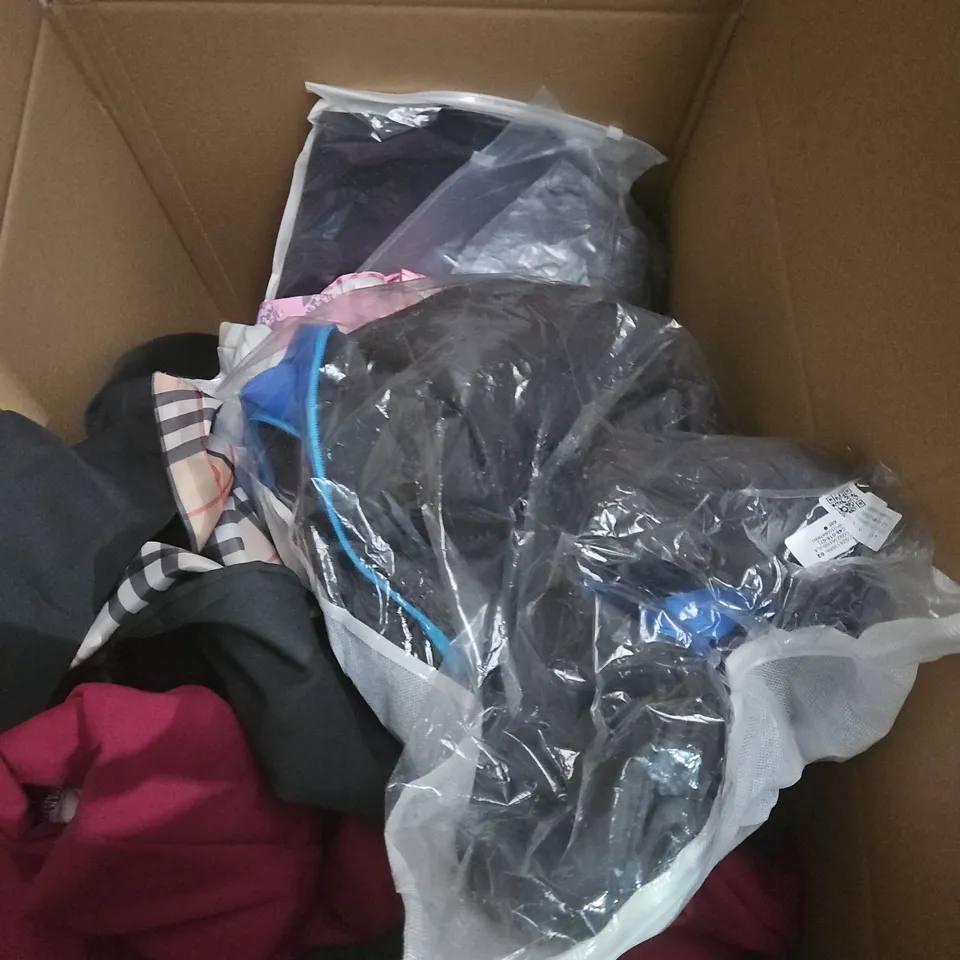 APPROXIMATELY 25 ASSORTED CLOTHING AND FASHION PRODUCTS IN VARIOUS STYLES AND SIZES - COLLECTION ONLY