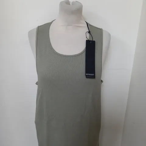 REPRESENT COTTON RIB VEST SIZE M