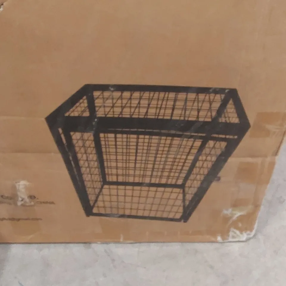BOXED RED METAL CAGE