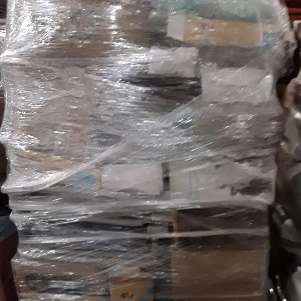 PALLET OF ASSORTED HOUSEHOLD GOODS AND PRODUCTS TO INCLUDES:SUITCASES,PADDED CAMPING CHAIRS,MEMORY FOAM TRAVEL PILLOW